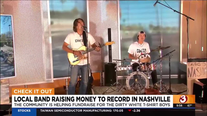 The north Scottsdale community is raising money to send a local band, the Dirty White T-Shirt...