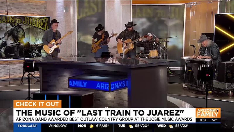 Last Train To Juarez performed on Good Morning Arizona after winning at the Josie Music Awards.