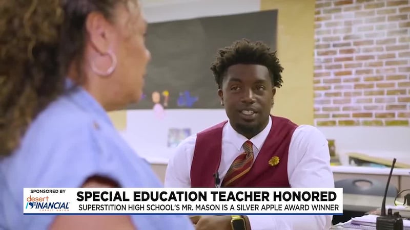 Mr. Gary Mason, a special education teacher in Mesa, is utilizing his calm demeanor to help...