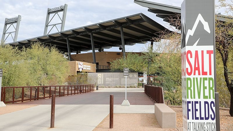 Due to COVID restrictions, fans will not be allowed to view workouts in-person at Salt River...