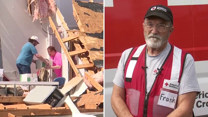Arizona Red Cross Volunteer Frank Lagorio is taking a red-eye flight tonight to Alabama to...
