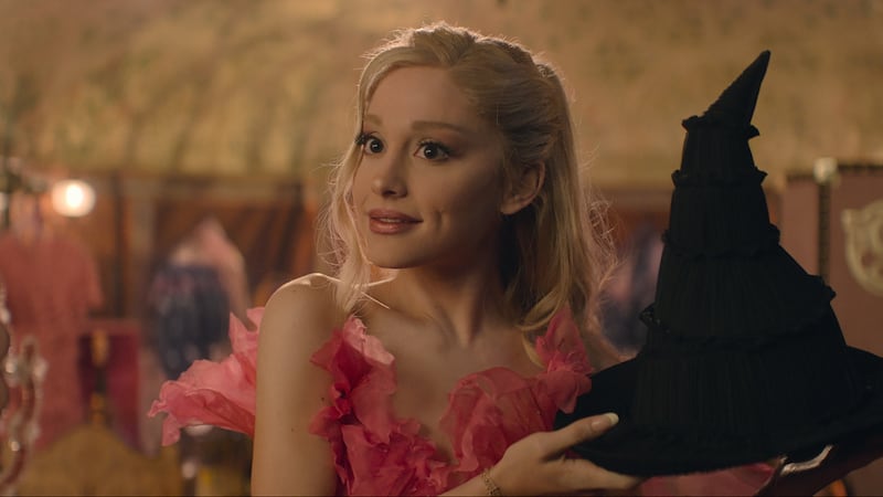 Ariana Granda is Glinda in WICKED, directed by Jon M. Chu