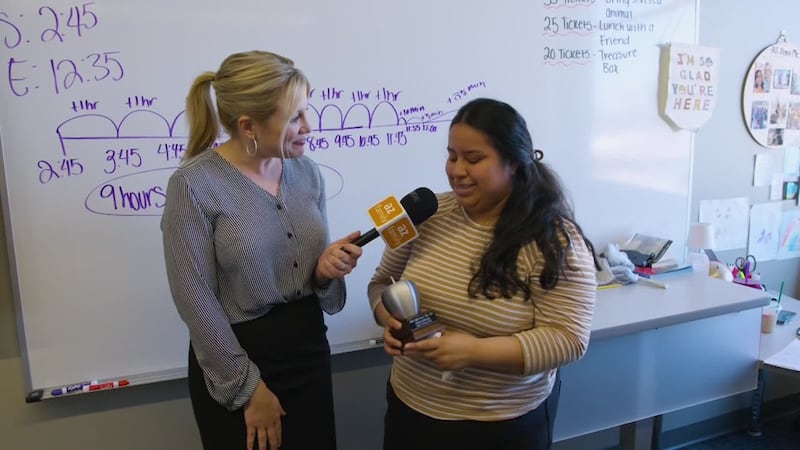 Ms. Espinoza at Larry C. Kennedy School in Phoenix is already being  recognized for her work...