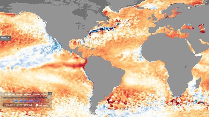 Late March Sea Surface Temperatures