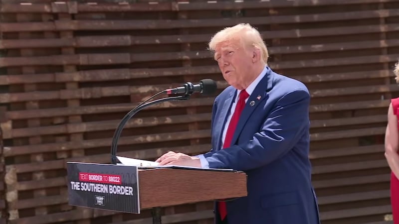 Former President Donald Trump is in Cochise County on Thursday for a tour of the border.